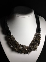 Collana Girocollo Quarzo Fumè 